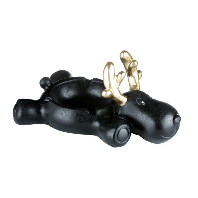 Τασάκι Κεραμικό Black Moose 8.5cm